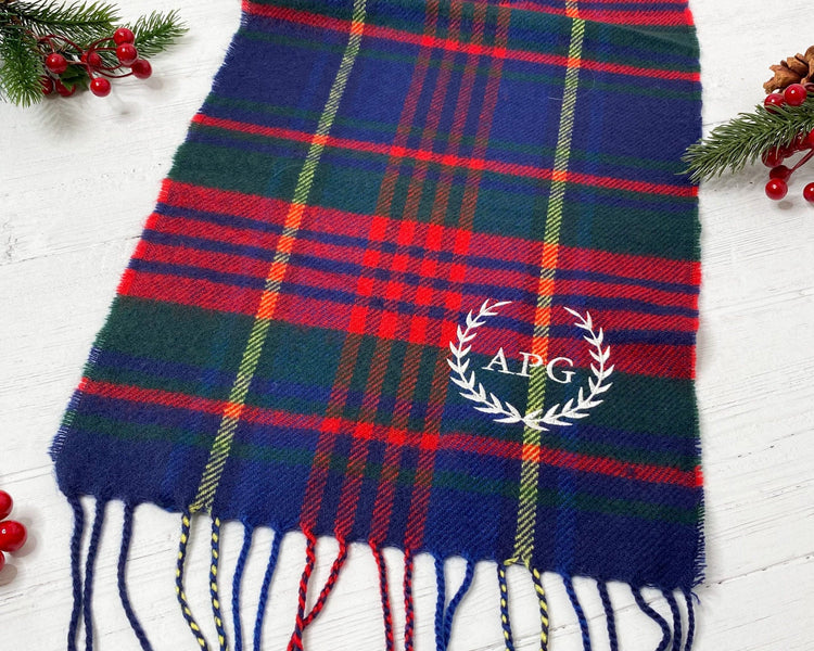 Checked Personalised Scarf