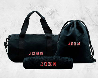 Gym Bag Gift Set in Black