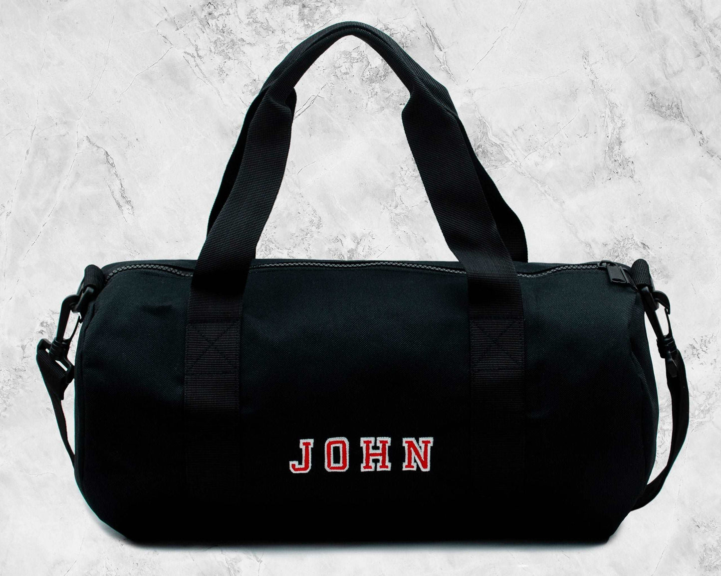 Personalised Gym Bag in Black