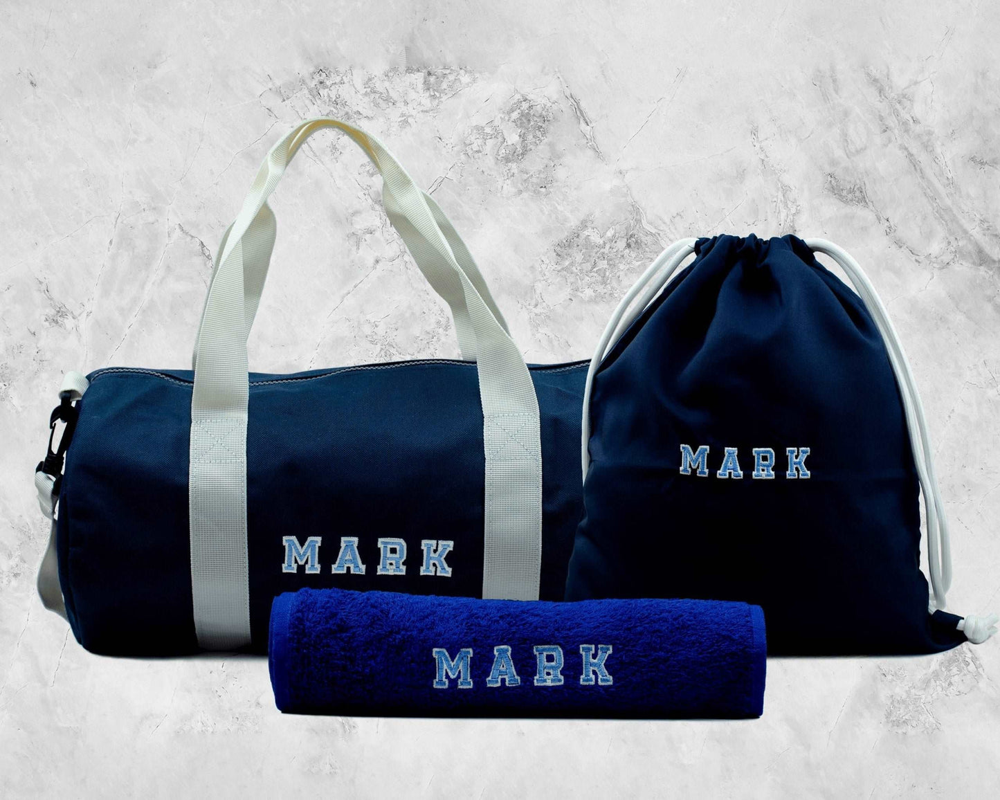 Personalised Gym Gifts for Him in Blue