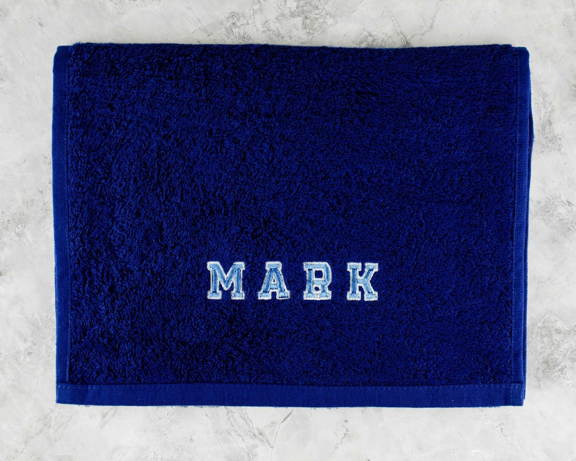 Blue Personalised Gym Workout Towel