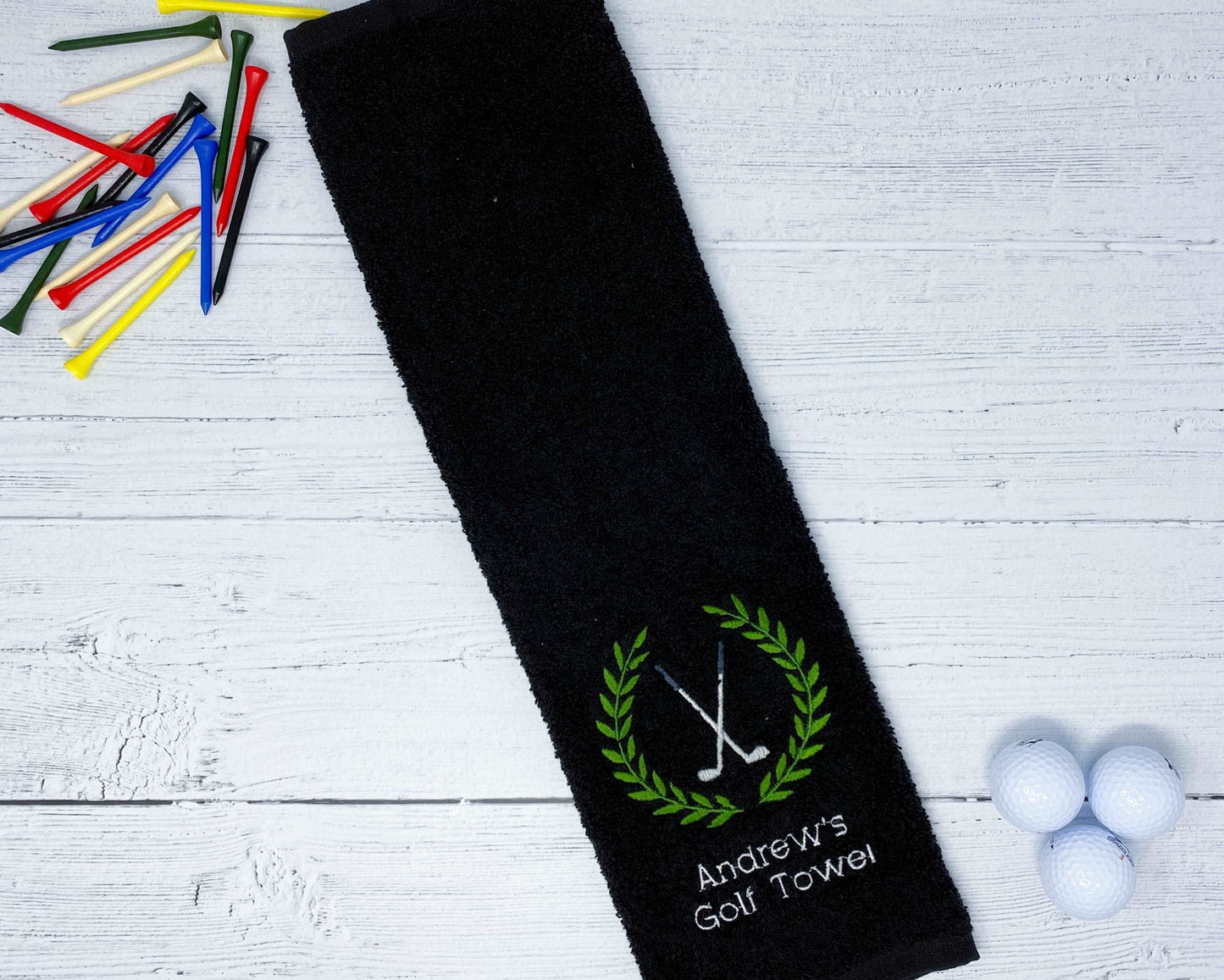 Personalised Embroidered Golf Towel