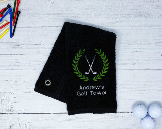 Personalised Embroidered Golf Towel