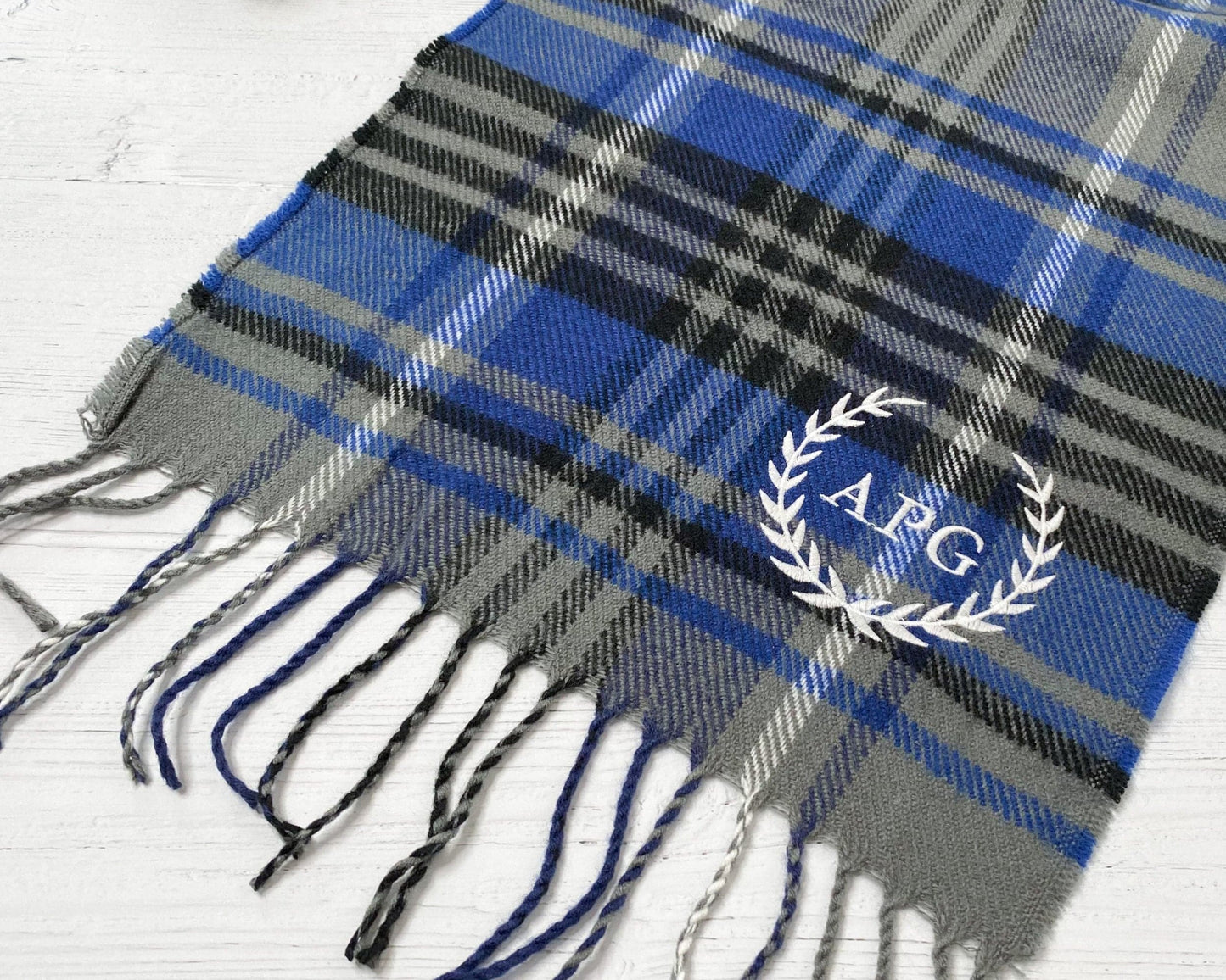 Checked Personalised Scarf - APG Personalised